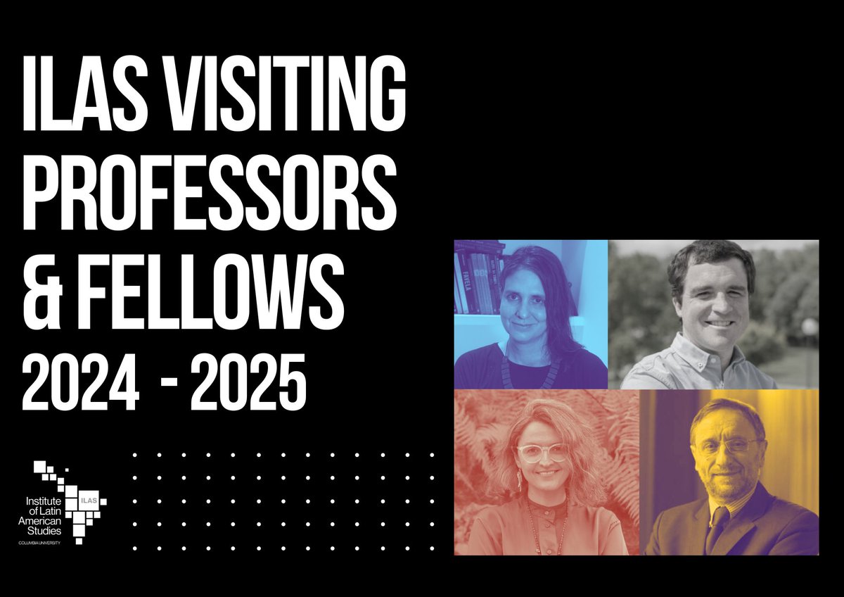 ILAS looks forward to having @TinkerFdn 's Visiting Professors @MajaVelez and @CavalcantiiiM this year 2024/25!🇨🇴🇧🇷 We also look forward to hosting @fundarpoliticas fellows @PaSanguinetti and Federico Accursi in 2025!🇦🇷