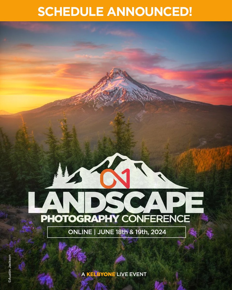 ⏰ Plan your conference journey now!💫 The complete schedule for the ON1 Landscape Photography Conference is now LIVE! 📆 Whether it's long exposure shots, low-light photography, or artistic editing, we've got you covered. 📸🌄 🌟 Join us for an amazing learning experience. See