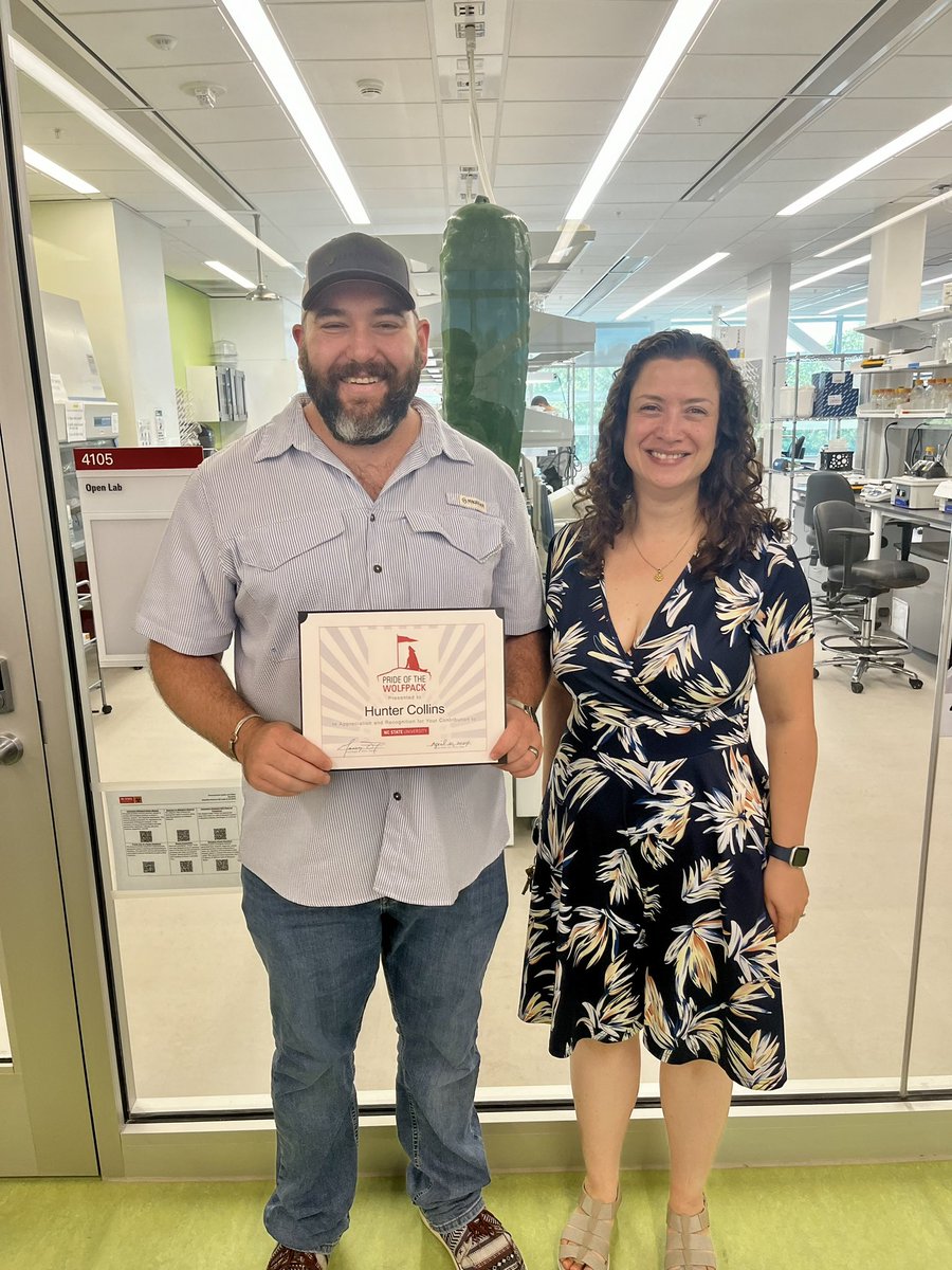 NC State Veggie Pathology (@quesadalabncsu) on Twitter photo Huge congrats to <a href="/HCollinsNCSU/">Hunter Collins</a> for being awarded the Pride of the WolfPack Award! Hunter has been key in responding to several <a href="/NCExtension/">NC State Extension</a> veggie disease emergencies in NC during his time with us and we are very proud of him đş <a href="/NC_PSI/">N.C. Plant Sciences Initiative</a> <a href="/NCSU_DEPP/">NCSU Entomology & Plant Pathology</a> <a href="/NCStateCALS/">NC State College of Agriculture and Life Sciences</a> <a href="/plantdisease/">The American Phytopathological Society</a> Huge congrats to <a href="/HCollinsNCSU/">Hunter Collins</a> for being awarded the Pride of the WolfPack Award! Hunter has been key in responding to several <a href="/NCExtension/">NC State Extension</a> veggie disease emergencies in NC during his time with us and we are very proud of him đş <a href="/NC_PSI/">N.C. Plant Sciences Initiative</a> <a href="/NCSU_DEPP/">NCSU Entomology & Plant Pathology</a> <a href="/NCStateCALS/">NC State College of Agriculture and Life Sciences</a> <a href="/plantdisease/">The American Phytopathological Society</a>