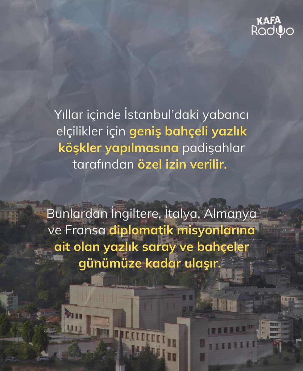 🚏Sokak hikâyelerinde bugün, Tarabya semtindeyiz. 🏘️ @GezmekYetmez yazdı. 💬 En sevdiğiniz semt hangisi? Yorumlarda buluşalım! 🌹♥️ #kafaradyo #sokakhikayeleri