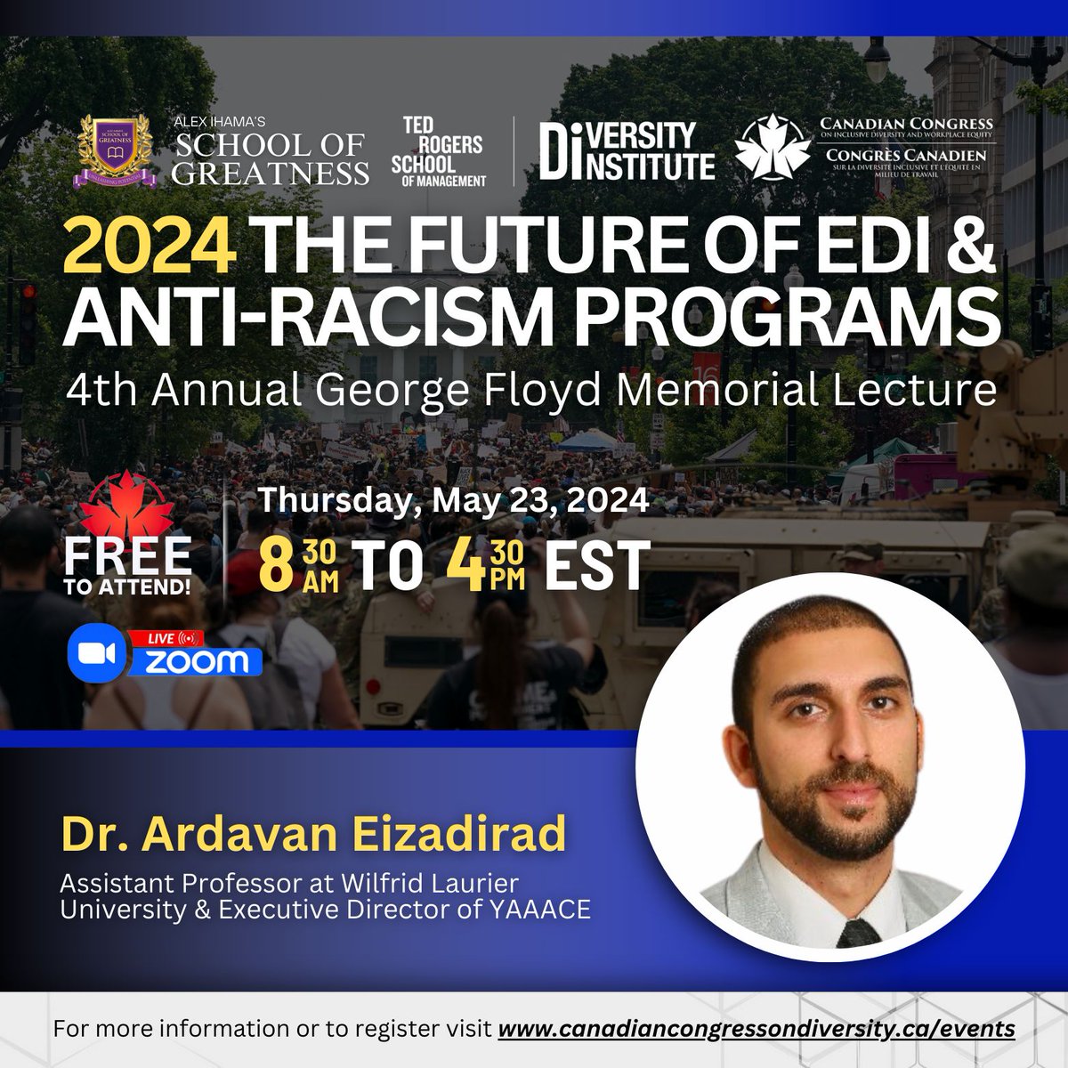 Looking forward to being part of this event hosted by @CCIDWE and @Alex_Ihama! @YAAACE_si @LaurierEdu @Laurier @LaurierResearch You can register to attend for FREE at: canadiancongressondiversity.ca/events