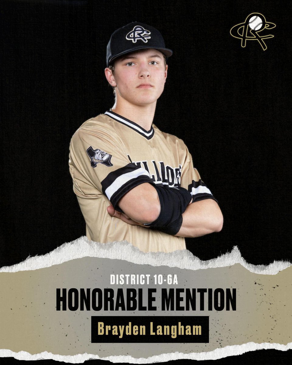 Congratulations to @HarrisonHays4 and Brayden Langham on their District 10-6A Honorable Mentions!