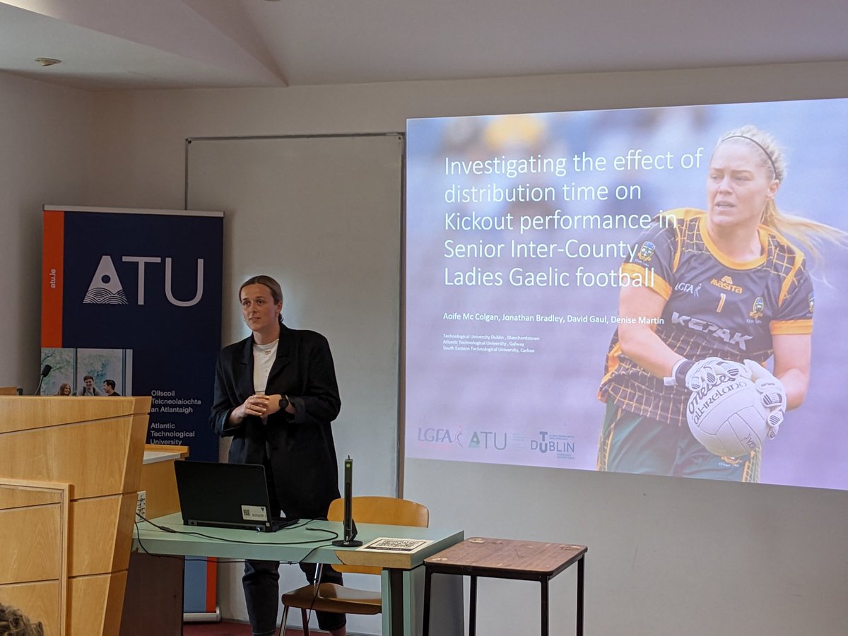 Super presentation from <a href="/aoifemccolgan99/">Aoifemccolgan</a> on <a href="/LadiesFootball/">Ladies Football</a> kickouts at the All Island PG Conference 👏🏻👏🏻👏🏻

<a href="/SMCO_TUDublin/">TUDublin Sports Management & Coaching</a> 
<a href="/GRS_TUDublin/">TUDublinGraduateResearch</a> 
<a href="/atu_ie/">Atlantic Technological University</a> 

#aipg24