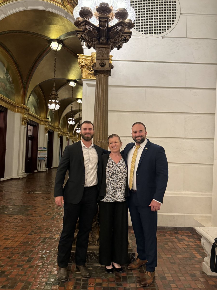 A fantastic morning with @A1Policy Athletes for American’s Cody Beckman and Abi Dills at the PA Capitol for the Bible Reading Marathon, a tour of the Senate, and meetings with Reps @DavidRowePA, Eric Nelson, and Eric Devanzo leading to a House #Fatherhood meeting. @A1Policy_PA