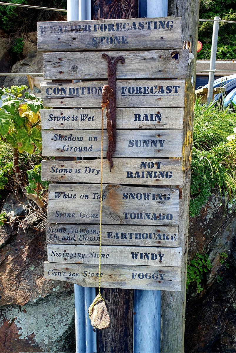 Weather forecasting stone of Porthleven. 
#Cornwall #Porthleven #weather