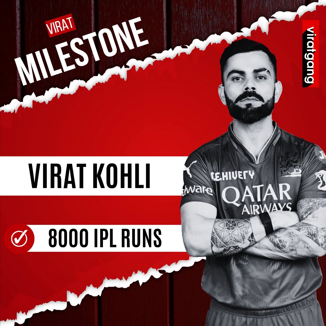 Champ @imVkohli continues to scale new heights in IPL! 🚀 #ViratKohli • #RCBvsRR • #ViratGang