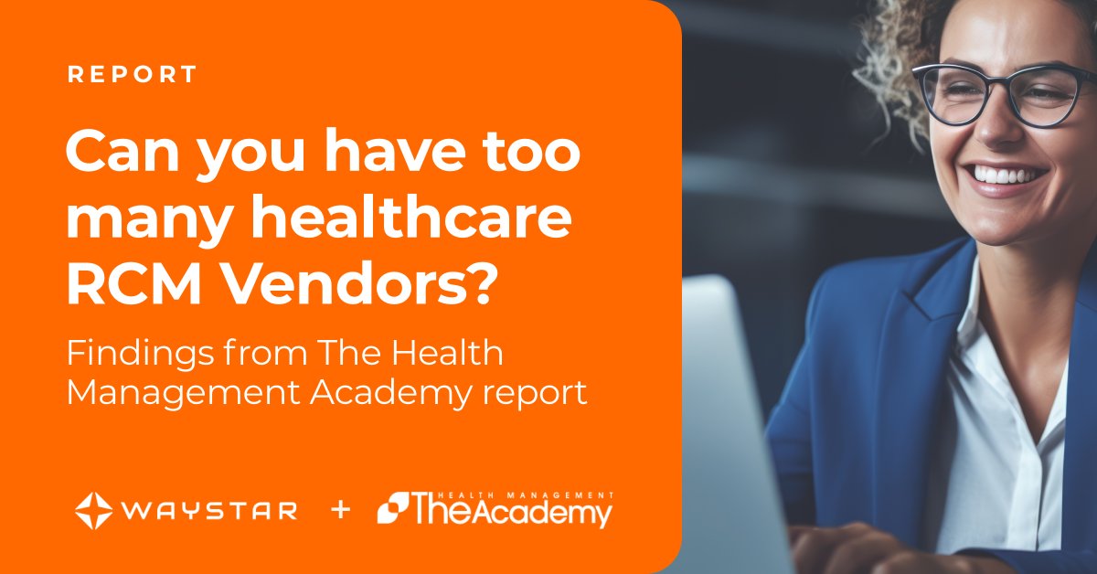 NEW RESEARCH: Can you have too many healthcare RCM vendors? Find out in the latest report from @TheHMAcademy + Waystar — and learn what to do about it. ow.ly/cyim50RQZW8 #HealthcareRCM #MedicalBilling #RevenueStrategy