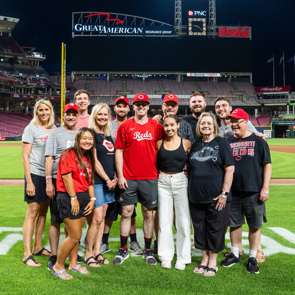 Zionsville, IN ➡️ Cincinnati, OH Nothing like spending your first game at GABP with the family ❤️