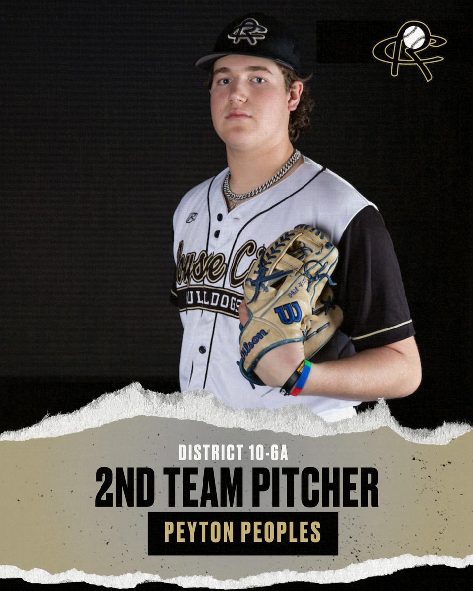 Congratulations to @drakemciver05 and @PeytonPeoples5 on their District 10-6A pitching honors!