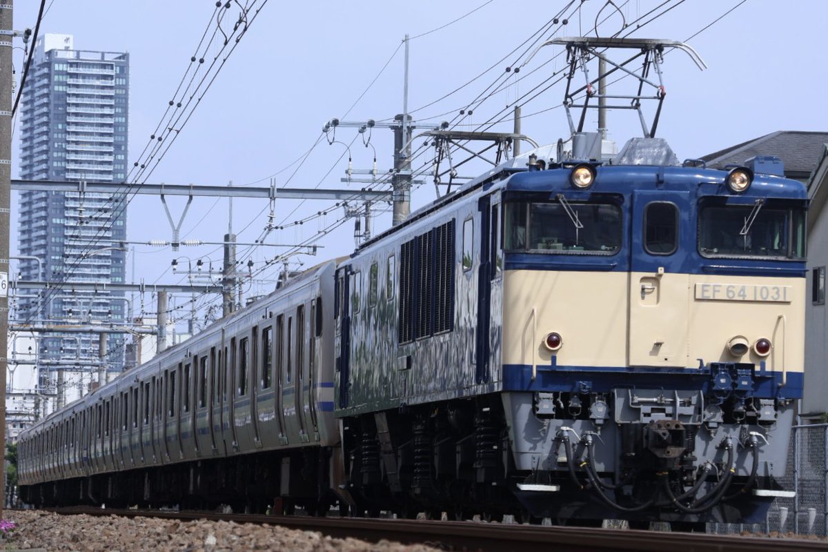 2024.5.22
配9441レ NN廃車回送
EF64-1031＋E217