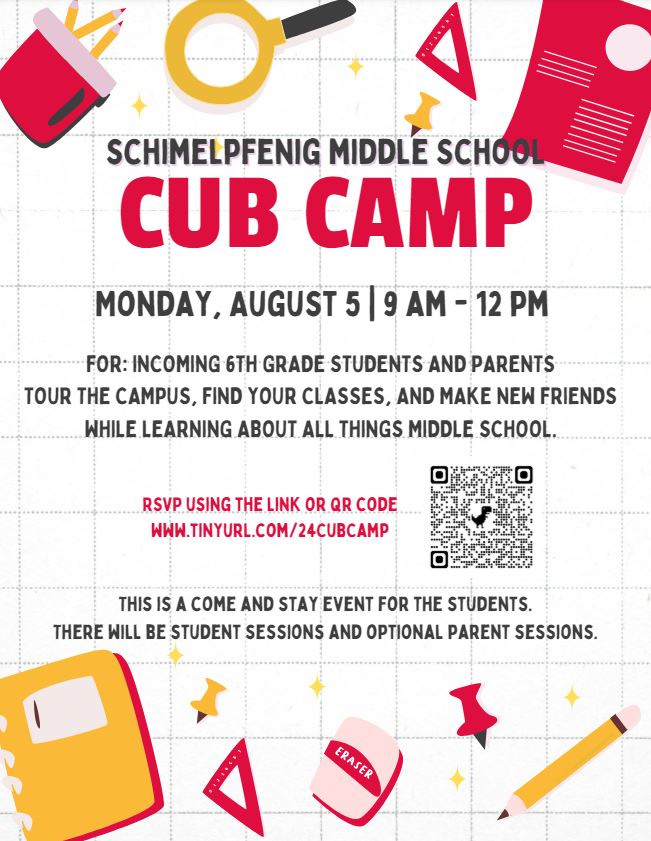 Tour the campus, find your classes, and make new friends while learning about all things middle school.
