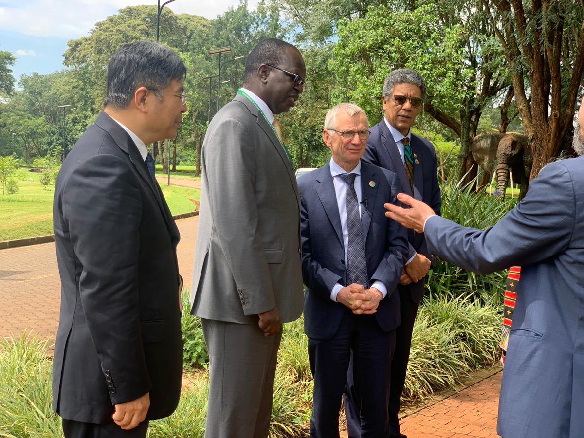 EnviClimateC_Ke's tweet photo. The tree planting exercise was hosted by acting Executive Secretary of the Convention on Biological Diversity Mr. David Cooper and attended by H.E. Pedro León Cortes Ruiz, Ambassador of the Republic of Colombia (COP16 Presidency-designate), and https://t.co/u3ixDNGGL9