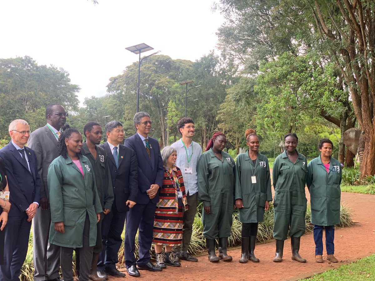 EnviClimateC_Ke's tweet photo. The tree planting exercise was hosted by acting Executive Secretary of the Convention on Biological Diversity Mr. David Cooper and attended by H.E. Pedro León Cortes Ruiz, Ambassador of the Republic of Colombia (COP16 Presidency-designate), and https://t.co/u3ixDNGGL9