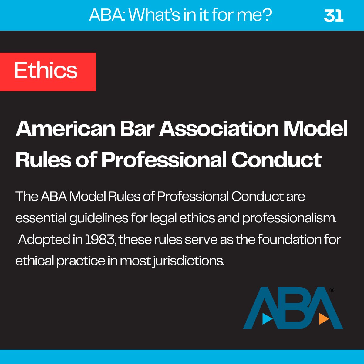 Michelle Behnke (@abapres_elect) on Twitter photo Tune in to the <a href="/ABAesq/">American Bar Association</a> "Ethics in 10" podcast series—a quick, insightful complimentary resource featuring experts providing 10-minute guidance on various Model Rules of Professional Conduct. Listen today: bit.ly/3QSkVoY
#legalethics #ethics #professionalconduct Tune in to the <a href="/ABAesq/">American Bar Association</a> "Ethics in 10" podcast series—a quick, insightful complimentary resource featuring experts providing 10-minute guidance on various Model Rules of Professional Conduct. Listen today: bit.ly/3QSkVoY
#legalethics #ethics #professionalconduct