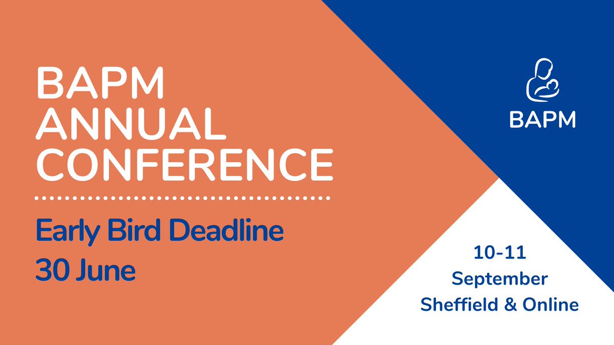 Don't forget to book your Early Bird ticket for the BAPM Annual Conference before the deadline!

The programme is now available to view. View the programme and book your spot here&gt; bapm.org/events/bapm-an…