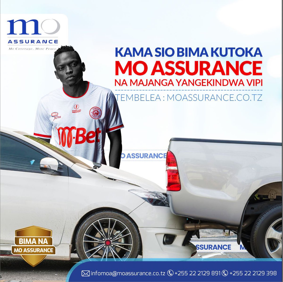 Majanga ya barabarani yanaweza kutokea wakati wowote! 🚗💥 Kama sio bima kutoka MO Assurance, ingekuwa vipi? Hakikisha unalindwa na bima bora zaidi kutoka MO Assurance. Pata amani ya akili na ulinzi kamili. Tembelea: moassurance.co.tz #MoAssurance #Bima #Ulinzi