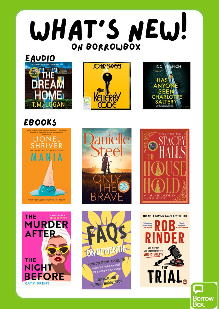 A wee look at some of the new titles now on BorrowBox. 👀 @BorrowBox Find your next read here: inverclyde.borrowbox.com