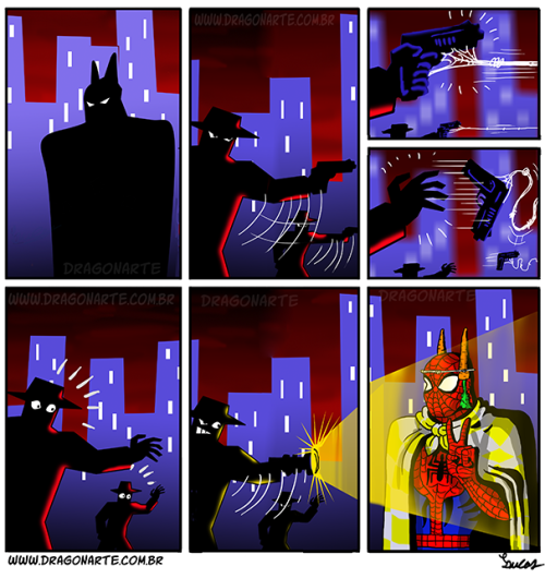 Batman Impostor Comic by @Dragon_Arte #SpiderMan #Batman #humor