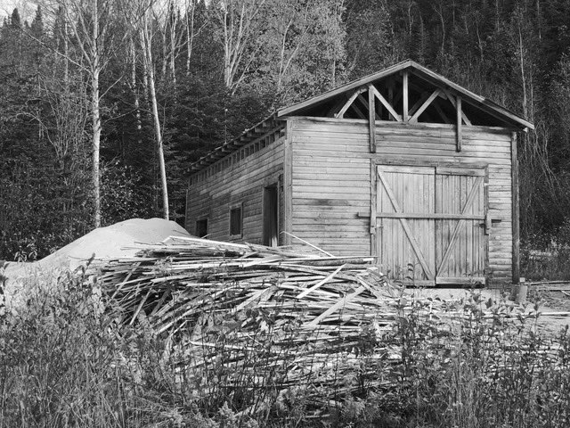 My B&W picture today is the sawmill. There are still many of these small portable sawmills in this area. Many people still cut down their own trees and mill them into various sized pieces of lumber.