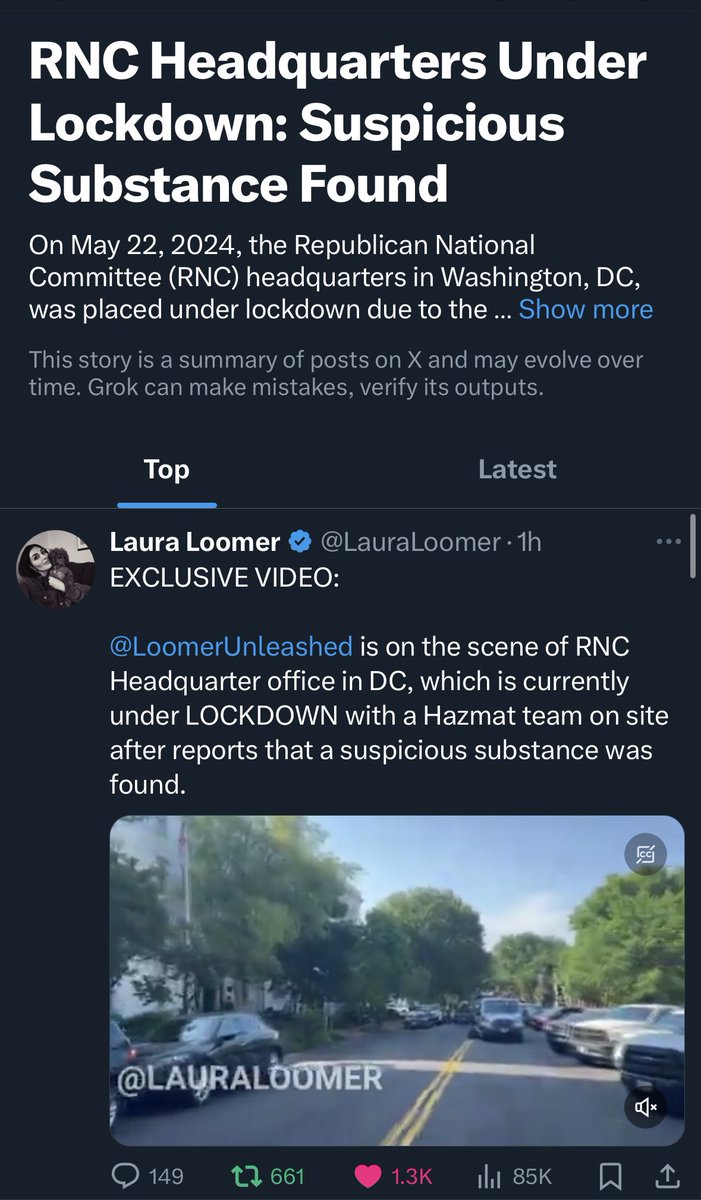.@LauraLoomer and I’s video is the top trending post on the RNC Headquarters lockdown. We get the best D.C. footage, and it’s not even close.