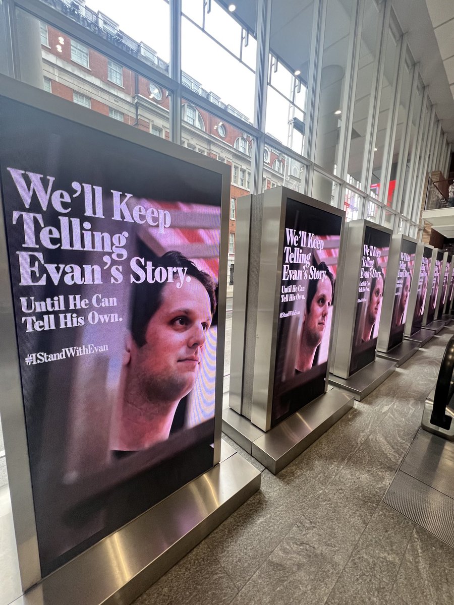 60 long weeks. Just think of everything you’ve done these past 60 weeks. Evan has spent these endless days in a tiny cell in a notorious Moscow prison. All for doing his job as a reporter. We cannot say it loud enough: Free Evan Now. #IStandWithEvan