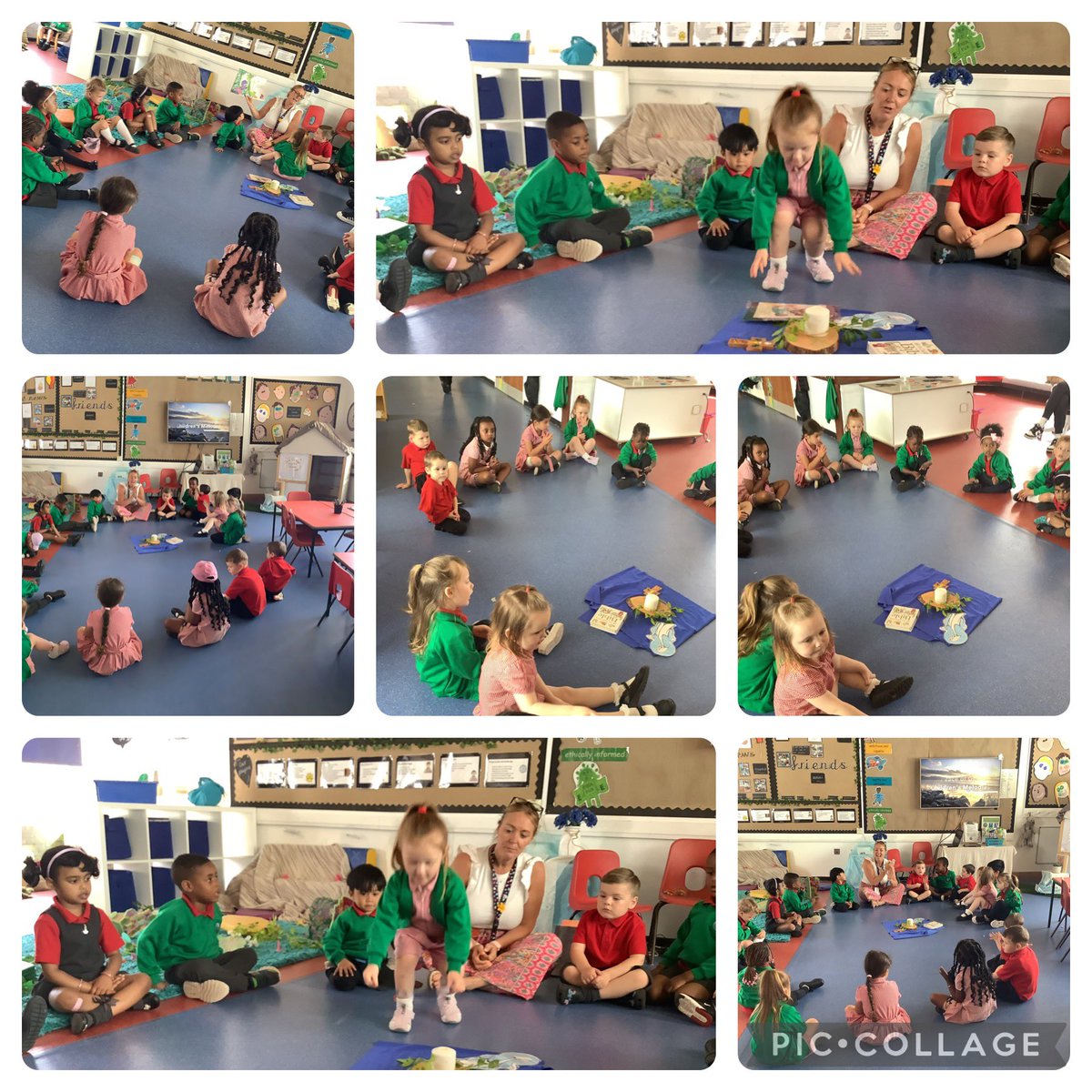 sharing a wonderful collective worship in #nursery Showing how special it is to be a friend like Jesus #article14 @CatholicCardiff