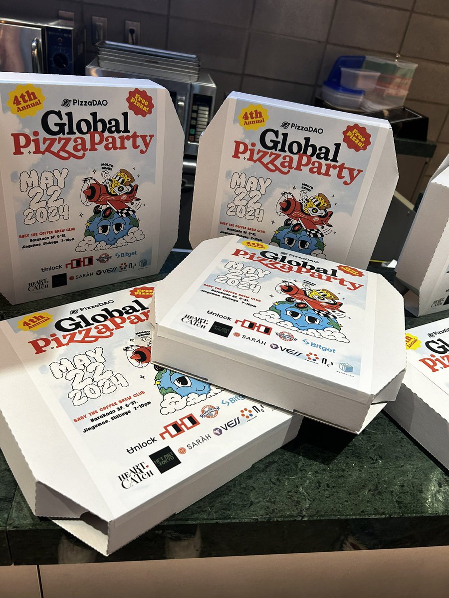 yumakora_eth's tweet image. ビットコインピザデー🍕✨✨

#ビットコイン 
#BTC     
#pizzadao 
#bitcoinpizzaday2024