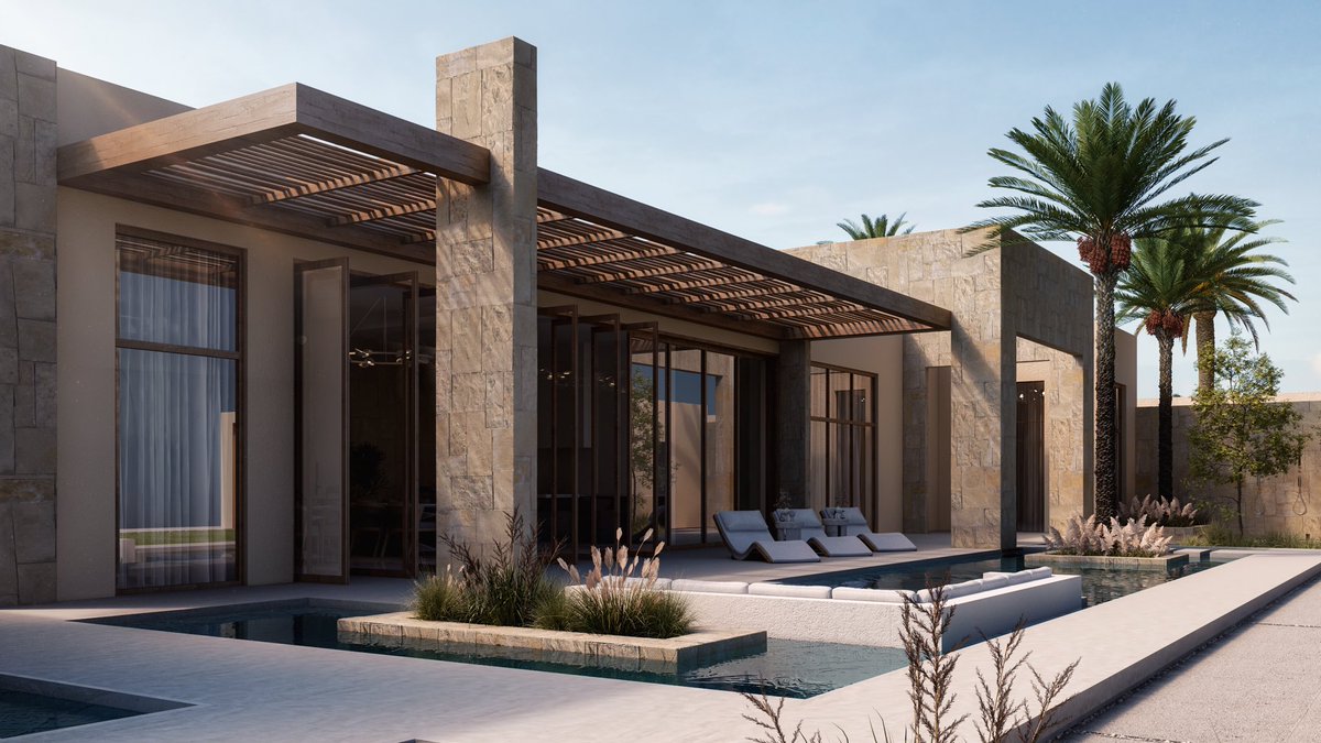 FaQM_'s tweet image. .
من أعمالي 

-المشروع : منتجع سياحي

(يتكون المشروع من ٣ وحدات رئيسية )

-مساحة المشروع : ٣٢٨٠ م٢

-موقع المشروع : الرياض - الجبيلة  
.
.
التصميم يحاكي البيئة المحيطة بالمواد البسيطة و بالكتل المعمارية
.
.