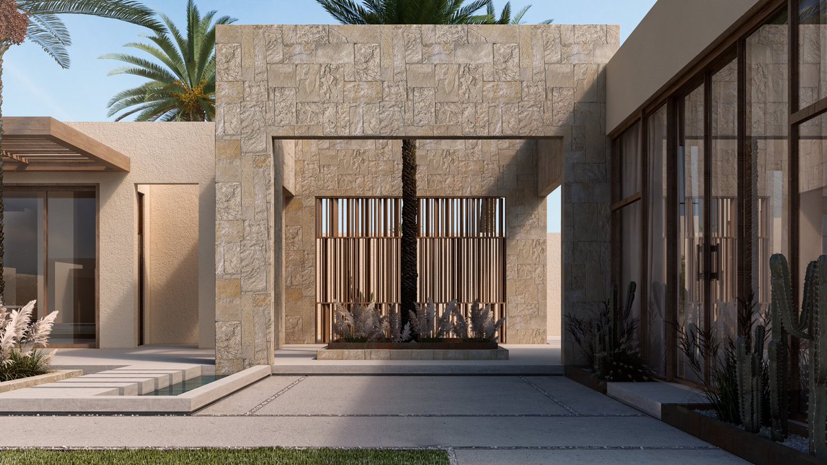 FaQM_'s tweet image. .
من أعمالي 

-المشروع : منتجع سياحي

(يتكون المشروع من ٣ وحدات رئيسية )

-مساحة المشروع : ٣٢٨٠ م٢

-موقع المشروع : الرياض - الجبيلة  
.
.
التصميم يحاكي البيئة المحيطة بالمواد البسيطة و بالكتل المعمارية
.
.