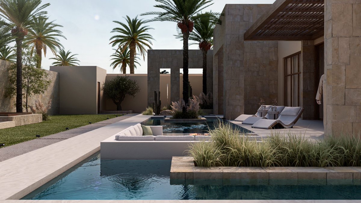 FaQM_'s tweet image. .
من أعمالي 

-المشروع : منتجع سياحي

(يتكون المشروع من ٣ وحدات رئيسية )

-مساحة المشروع : ٣٢٨٠ م٢

-موقع المشروع : الرياض - الجبيلة  
.
.
التصميم يحاكي البيئة المحيطة بالمواد البسيطة و بالكتل المعمارية
.
.