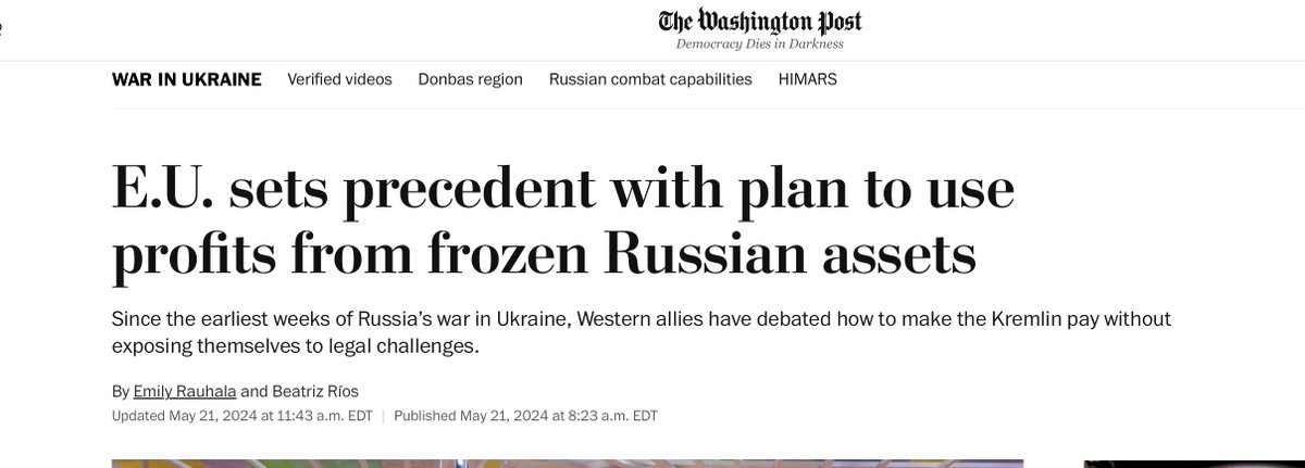 On Tuesday, the European Union made a precedent-setting move, formally agreeing to use windfall profits from frozen Russian assets to buy arms for Kyiv. That would amount to about $3 billion in the first year. In the context of the roughly $300 billion in frozen Russian assets —