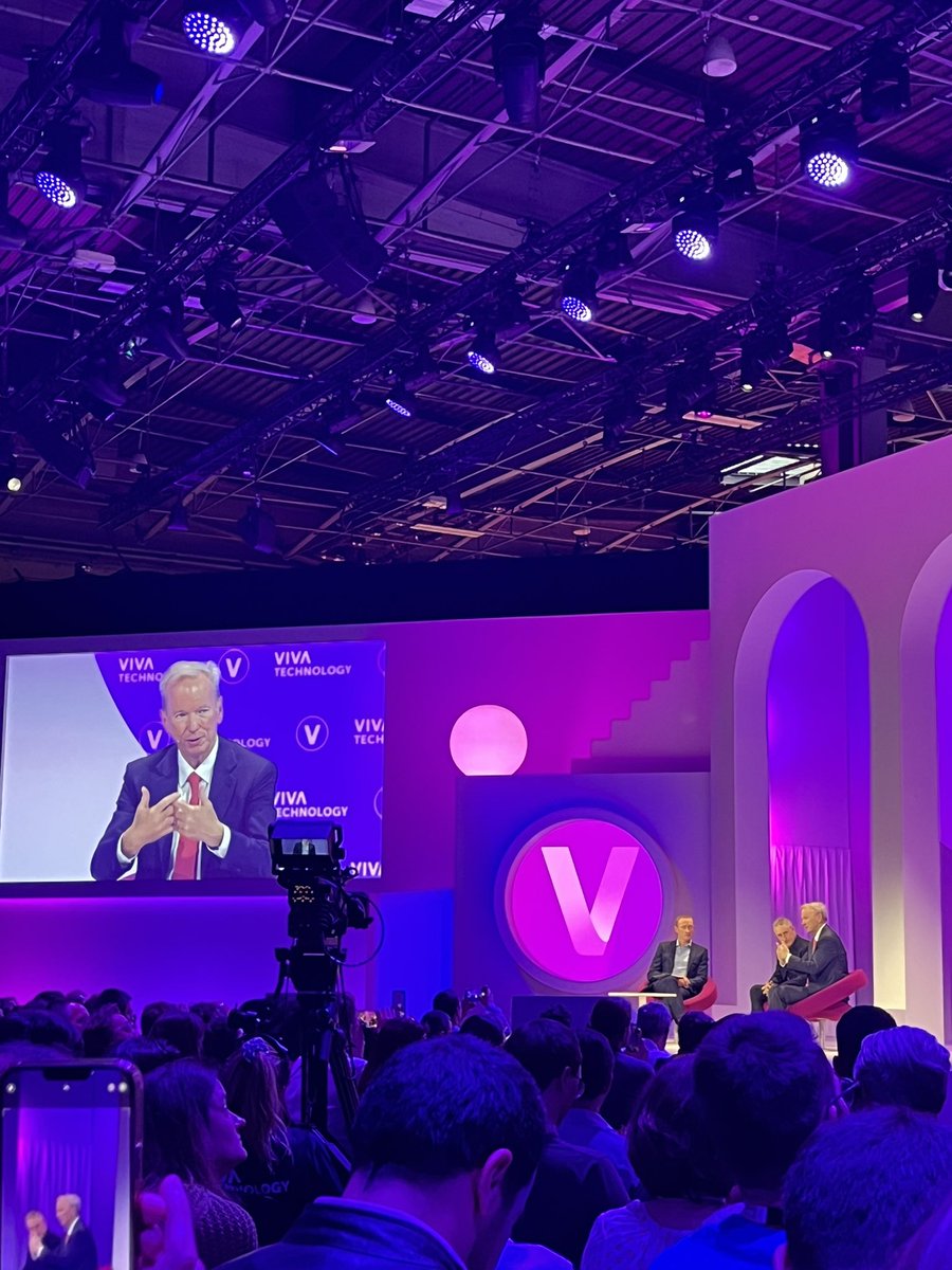 Eric Schmidt: Europe thinks they can regulate AI that they don't build. What do you think about AI regulation? #vivatech