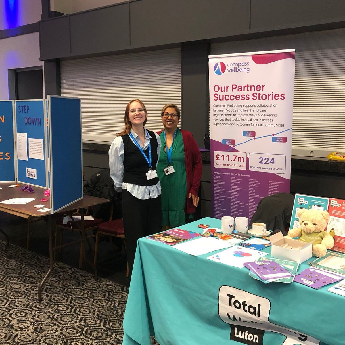 Compass Wellbeing (@compasswb) on Twitter photo Daisy and Kalbir were learning and sharing today at the <a href="/BLMKHealthCare/">NHS BLMK Health and Care Partnership 💙</a> event: Reflecting on mental health and well-being developments over the last five years across Bedford, Central Bedfordshire, Luton, and Milton Keynes.
We are pleased to promote the work of Compass and Daisy and Kalbir were learning and sharing today at the <a href="/BLMKHealthCare/">NHS BLMK Health and Care Partnership 💙</a> event: Reflecting on mental health and well-being developments over the last five years across Bedford, Central Bedfordshire, Luton, and Milton Keynes.
We are pleased to promote the work of Compass and