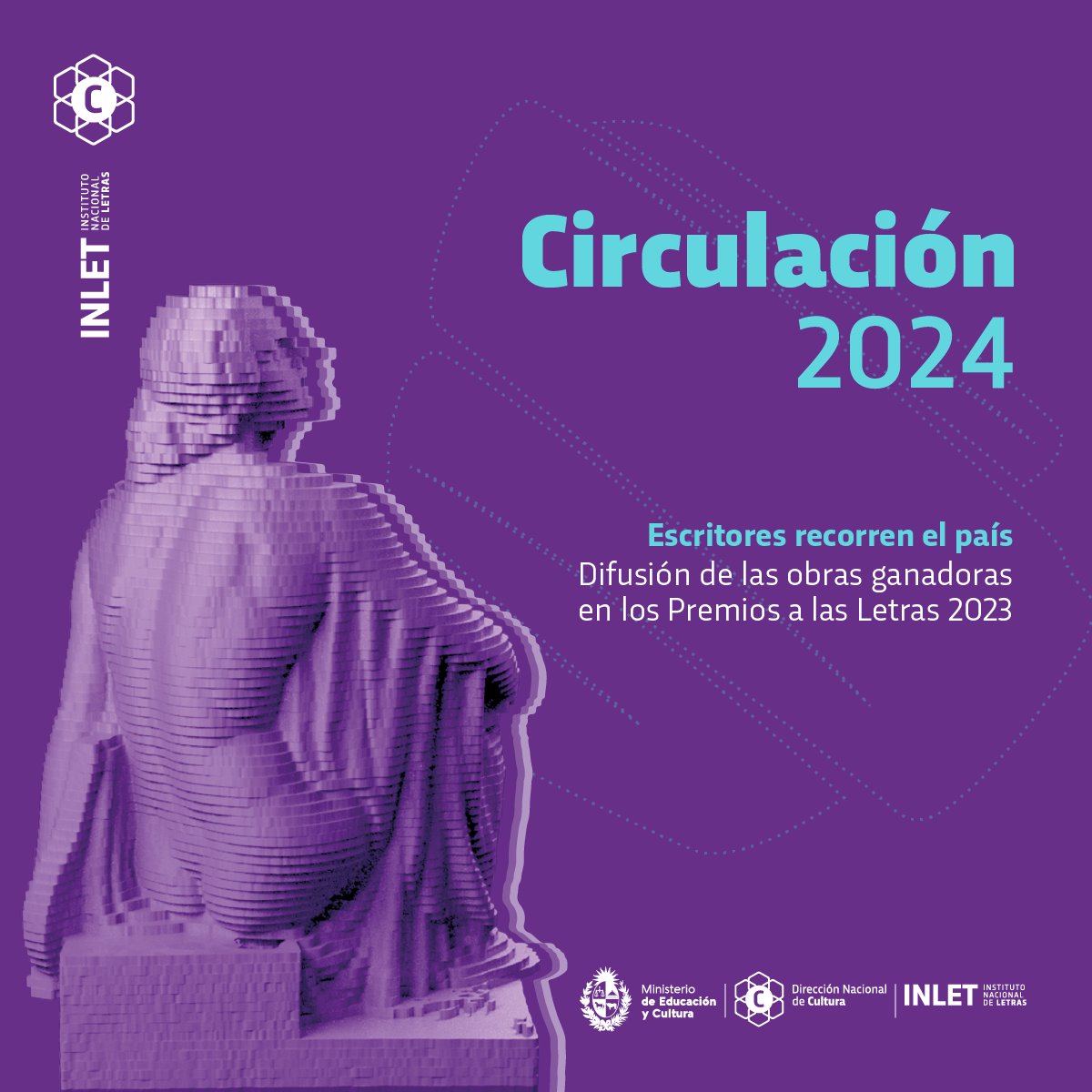 📣 A través del Programa Circulación los autores distinguidos en los Premios a las Letras 2023 están visitando diferentes localidades del país en el marco de las Ferias de Libros departamentales y otras actividades literarias.