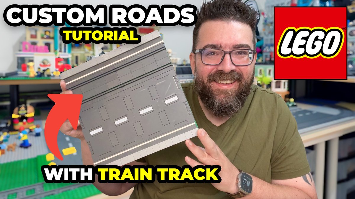 How to Build Custom Road Plates with Train Tracks for Your LEGO City youtu.be/CttLFTqoikc