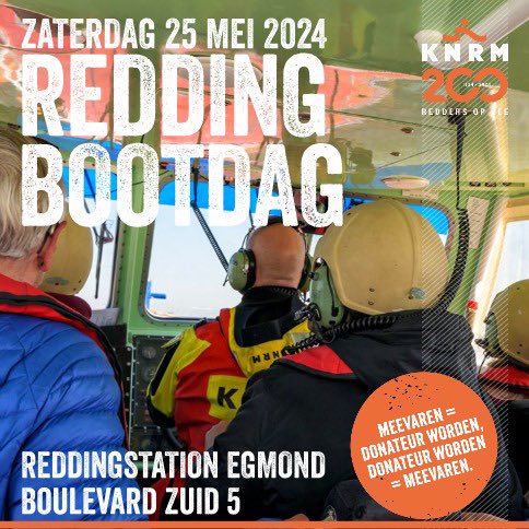 Reddingbootdag 2024

Kom zaterdag 25 mei van 10.00 tot 16.00 uur naar KNRM Reddingbootdag in Egmond aan Zee! Dit is DE kans om een kijkje te nemen achter schermen van ons reddingswerk!

Kom jij ook?
🌊 Meevaren
🌊 Ontmoet
🌊 Verkoop
🌊 Open huis
🌊 Veiligheidsplein

#KNRM #Egmond