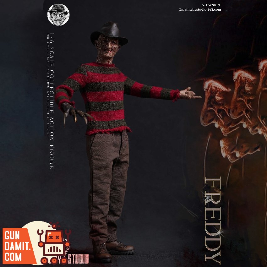 [Pre-Order] WHY Studio 1/6 WS019 Freddy Material: Alloy, Plastic, Cloth Scale: 1/6 $156.99 Free Shipping -------- 👇links👇 gundamit.store/WHY-WS019 #WHYStudio #onesix #WS019 #Freddy #FreddyVsJason #actionfigure #actionfigure #modelkit #Gundamit #GD