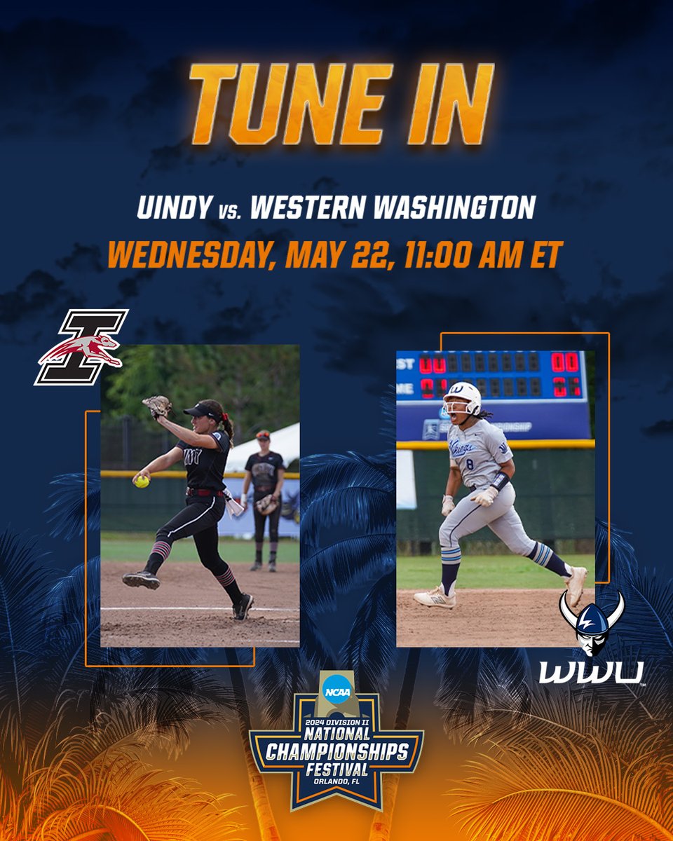 Tune in!! 📺 15 minutes until 4️⃣ @UIndySoftball 🆚 6️⃣ @WWU_Softball face off in the semifinals!! 🥎 on.ncaa.com/D2SBsp 📺|📊 on.ncaa.com/D2SBg11 #D2Festival