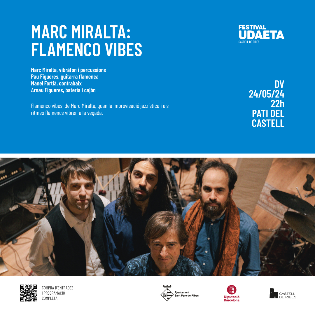 💃🏻 Marc Miralta és un dels jazzistes catalans de més reconeixement internacional.

✨ No us perdeu les bones vibracions de Marc Miralta, el divendres 24 de maig a les deu de la nit al pati del Castell de Ribes!

festivaludaeta.com