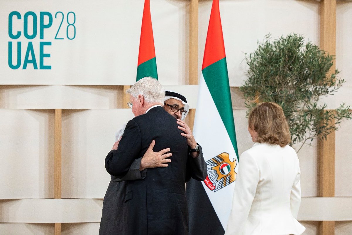 Yes! The Award was indeed an honour but the hugging from His Highness President ⁦@MohamedBinZayed⁩ was very special!