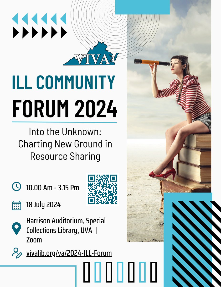 Registration for the 2024 VIVA ILL Community Forum is open! Visit the event page for more info: vivalib.org/va/2024-ILL-Fo…