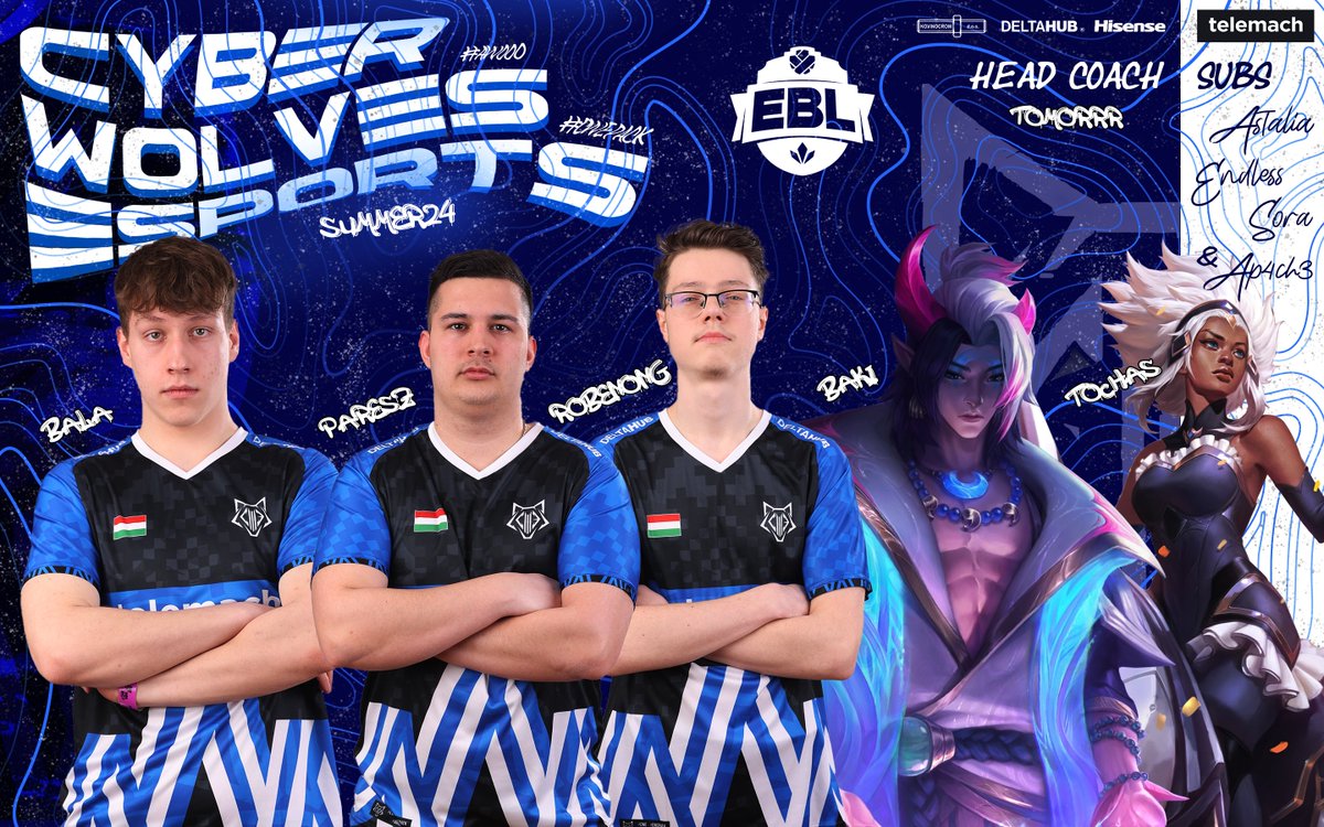 Cyber Wolves - Esports (@cyberwolves_si) on Twitter photo SUMMER24 #EBL <a href="/FortunaEsports/">Fortuna Esports #EBL2025</a>
#cwepack is here! ๐บ
MAINs
<a href="/balatoplaner/">bala</a> ๐ญ๐บ
<a href="/PareszLoL/">Paksai Bรกlint</a> ๐ญ๐บ
<a href="/Robenong/">Robenong</a> ๐ญ๐บ
<a href="/Bakilol7/">Baki</a> ๐ท๐ธ
<a href="/TochasLoL/">Tochas</a> ๐ต๐น
SUBs
<a href="/ExerathY_v2/">Astalia_v2</a> ๐ธ๐ฎ
@Endlessv4 ๐ญ๐บ
<a href="/Soraa_lol/">Sora_lol</a> ๐ญ๐บ
STAFF
<a href="/s3mtex291/">tomoRRR</a> ๐ญ๐บ
@ap4ch3997 ๐ญ๐บ
#awooo #cwe SUMMER24 #EBL <a href="/FortunaEsports/">Fortuna Esports #EBL2025</a>
#cwepack is here! ๐บ
MAINs
<a href="/balatoplaner/">bala</a> ๐ญ๐บ
<a href="/PareszLoL/">Paksai Bรกlint</a> ๐ญ๐บ
<a href="/Robenong/">Robenong</a> ๐ญ๐บ
<a href="/Bakilol7/">Baki</a> ๐ท๐ธ
<a href="/TochasLoL/">Tochas</a> ๐ต๐น
SUBs
<a href="/ExerathY_v2/">Astalia_v2</a> ๐ธ๐ฎ
@Endlessv4 ๐ญ๐บ
<a href="/Soraa_lol/">Sora_lol</a> ๐ญ๐บ
STAFF
<a href="/s3mtex291/">tomoRRR</a> ๐ญ๐บ
@ap4ch3997 ๐ญ๐บ
#awooo #cwe