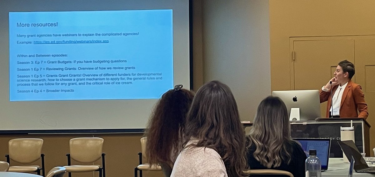 A big THANKS to @jarlogan and @JasonChow for their presentation on 'Developing Proposal Aims & Objectives that address the RFA.' Our scholars are learning so much! #grantwritingworkshop #specialeducation