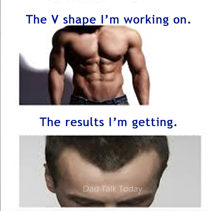 dadtalktoday's tweet image. #gymlife #vshape #fitness #dadlife #hairline #lol #funny