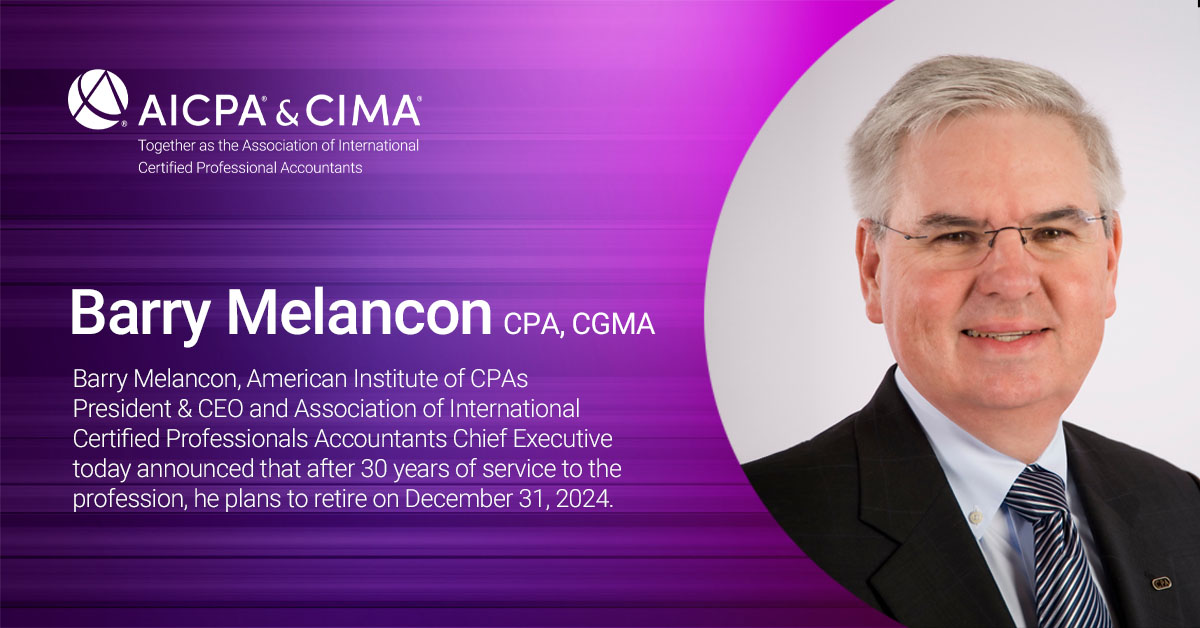 AICPA & CIMA CEO announces retirement: bit.ly/4avA3j1