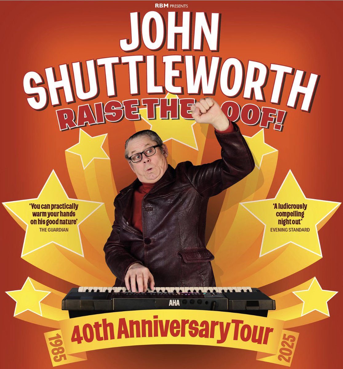 John Shuttleworth (@johnshuttlewrth), is back celebrating 40 years in showbiz in Spring 2025! With more hilarious stories and songs performed on his trusty Yamaha organ this is one comedian you shouldn't miss. On Sale Now: yvonne-arnaud.co.uk/whats-on/john-…