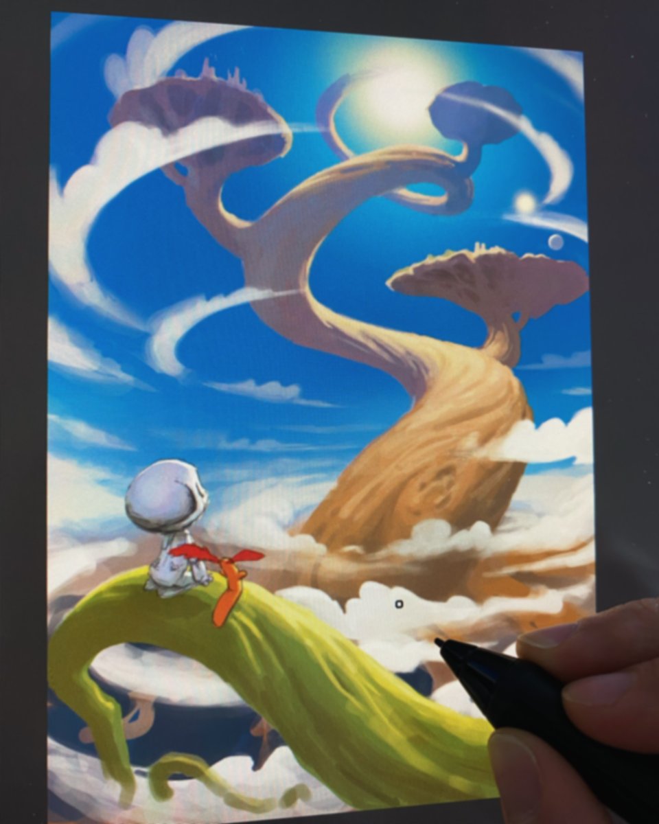 Painting the cover of the sketchbook I'll be giving away for FREE to anyone who Follows 'Quiet: Level One' before launch. Yay Early Bird Gifts!! kickstarter.com/projects/quiet…