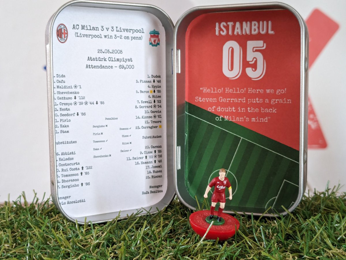 🚨Liverpool Giveaway🚨

Steven Gerrard starting one of the greatest comebacks in the 05 Champions League final

To enter -

Like + RT this post
Follow <a href="/FootballIconX/">IconX</a> 

Closes at full time of the CL final, UK only (unless you're willing to pay the oversees postage? 👀)

#LFC #YNWA