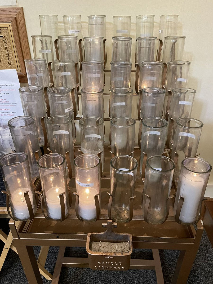 Good morning! For everyone who can see this: I lit a candle at Mass & also said a full Rosary for your intentions. The candle on the right end, bottom row is for you🙏🏻
God bless you all. Have a very blessed week in the Lord.