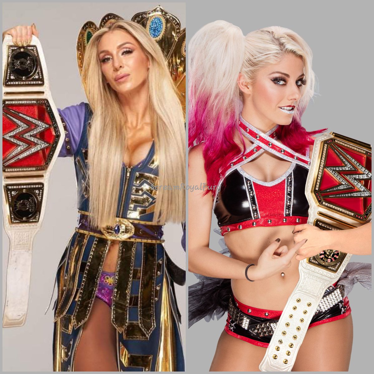 Charlotte Flair and Alexa Bliss any other answer is wrong.